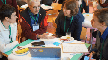 Berlin Kickoff Event Workshops Group of people having a discussion